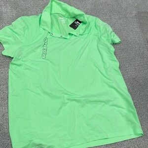 Lime green gold/tennis polo. Size XL. NWT